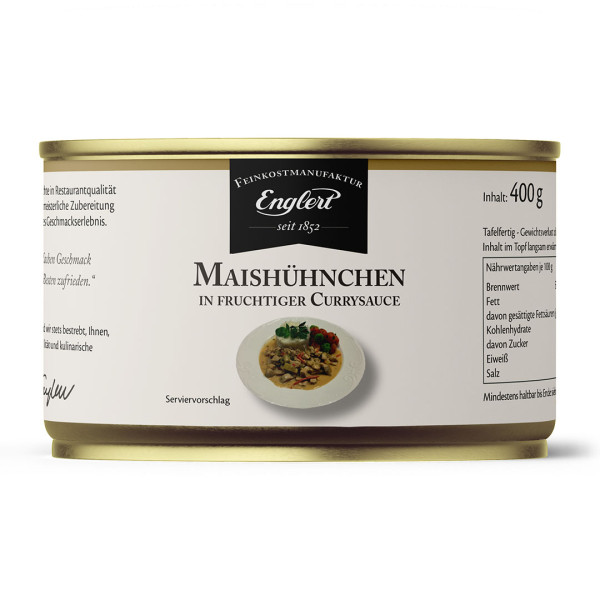 Maishühnchen in fruchtiger Currysauce 400g / Dose